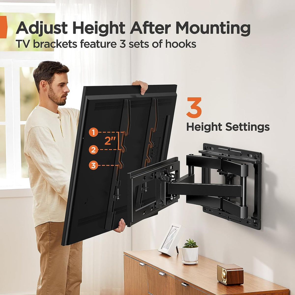 Tcl 65 Inch Tv Wall Mount Instructions Full Motion TV Wall Mount For 26" To 65" TVs – Perlegear