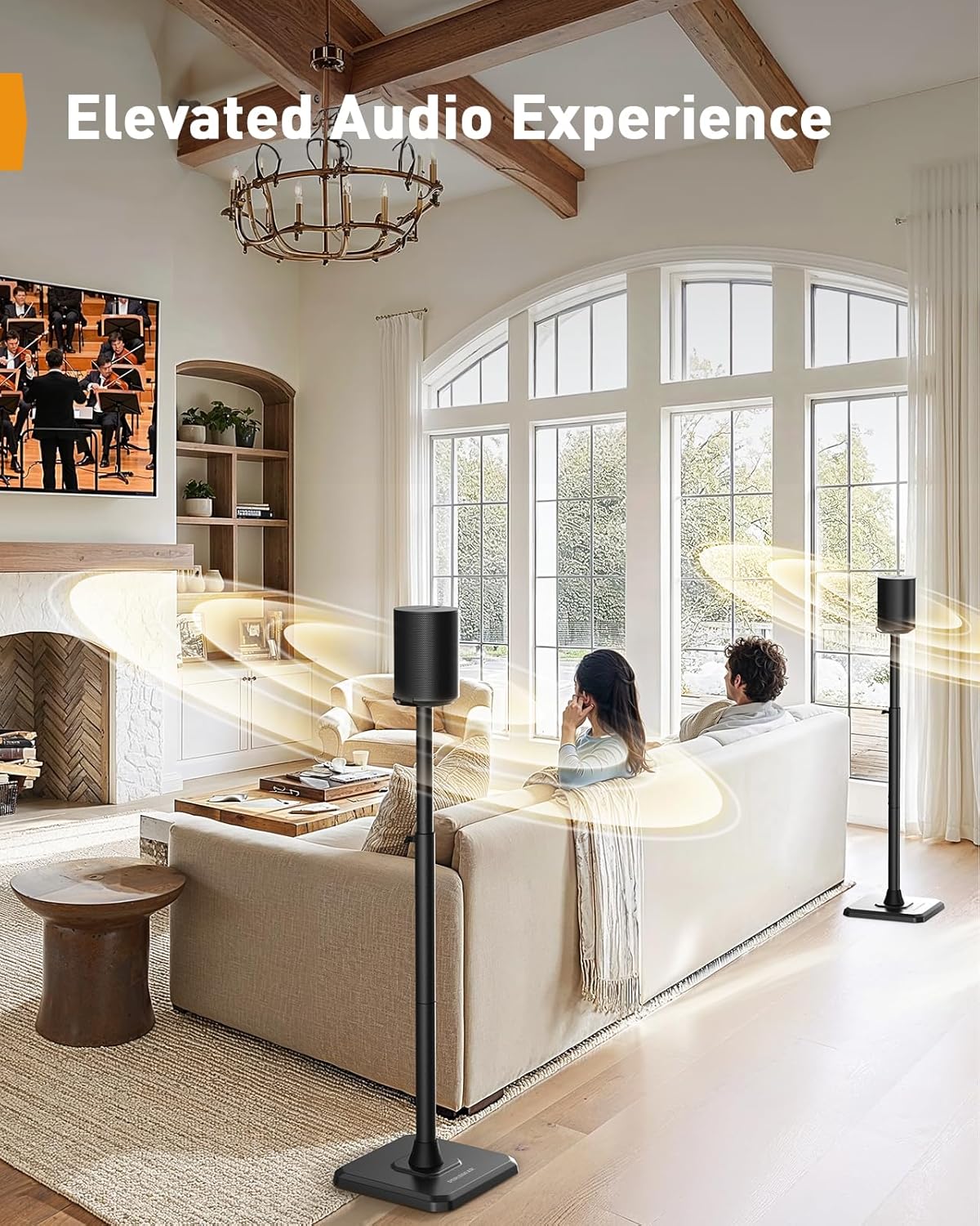 Speaker Stands Compatible with Sonos Era 100, One, One SL, Play:1