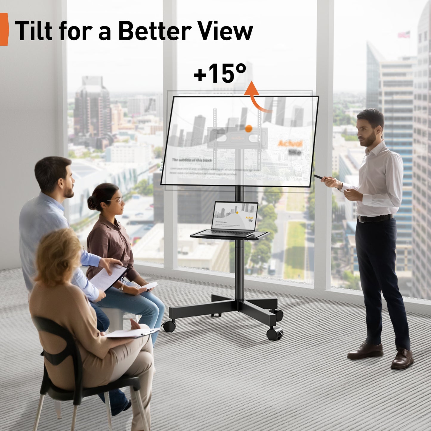 TV Cart For 23" To 60" TVs