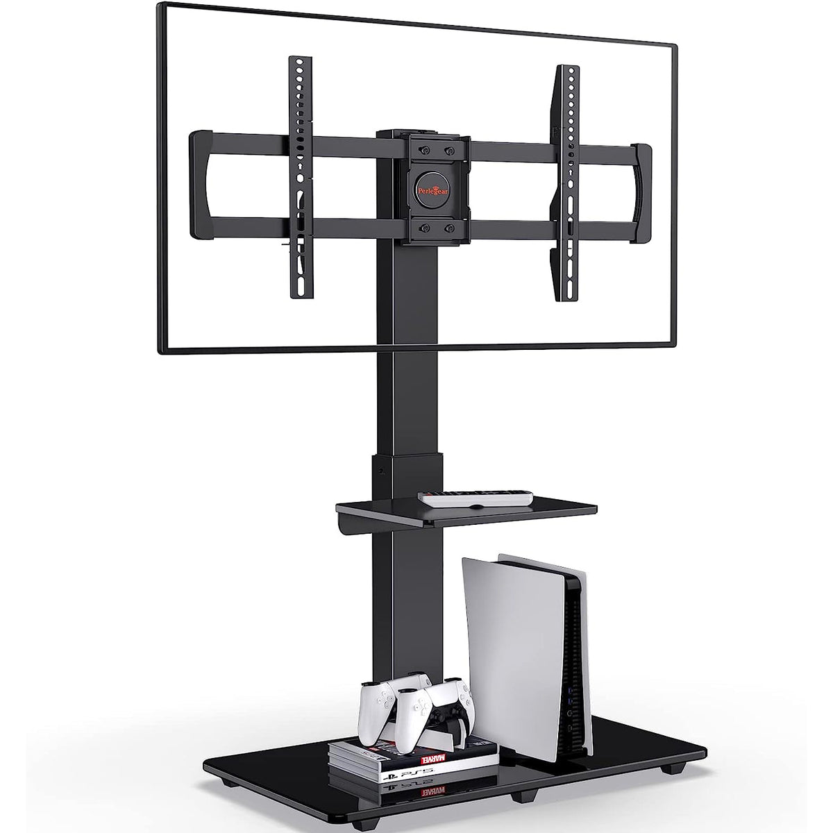 Swivel Tabletop TV Stand For 37" to 75" TVs Perlegear