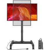 Rolling TV Stand with Power Outlet