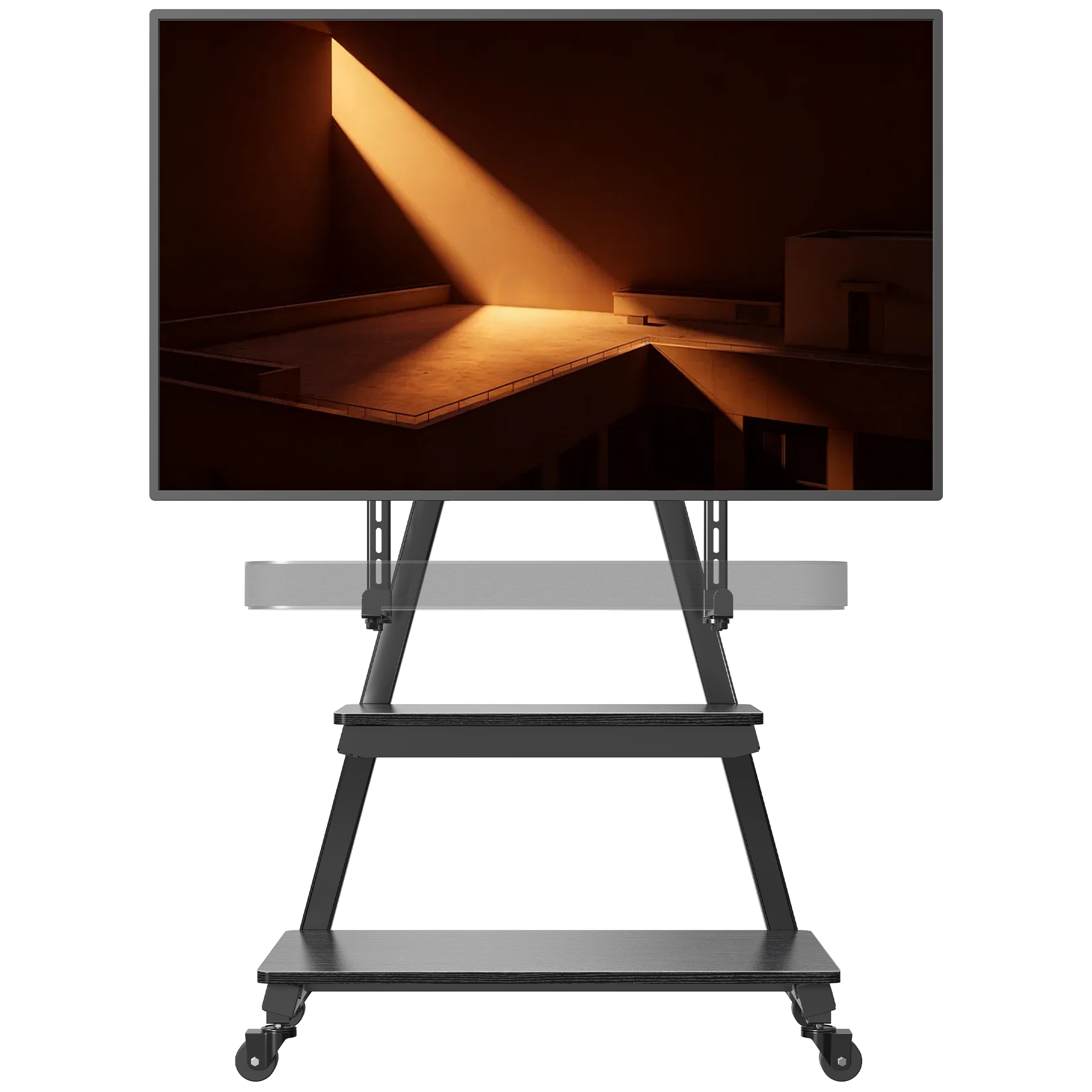 Tilting Heavy-Duty Floor TV Stand for 43"-83" TVs | TS22