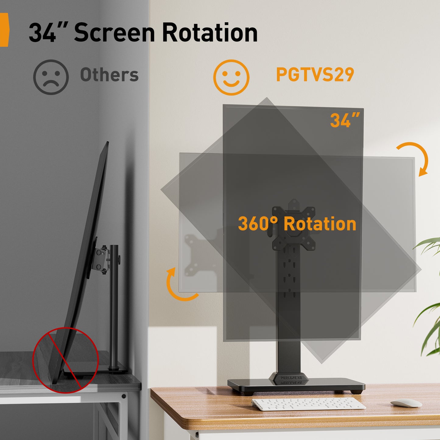 Monitor Stand for 13" to 34" Screens