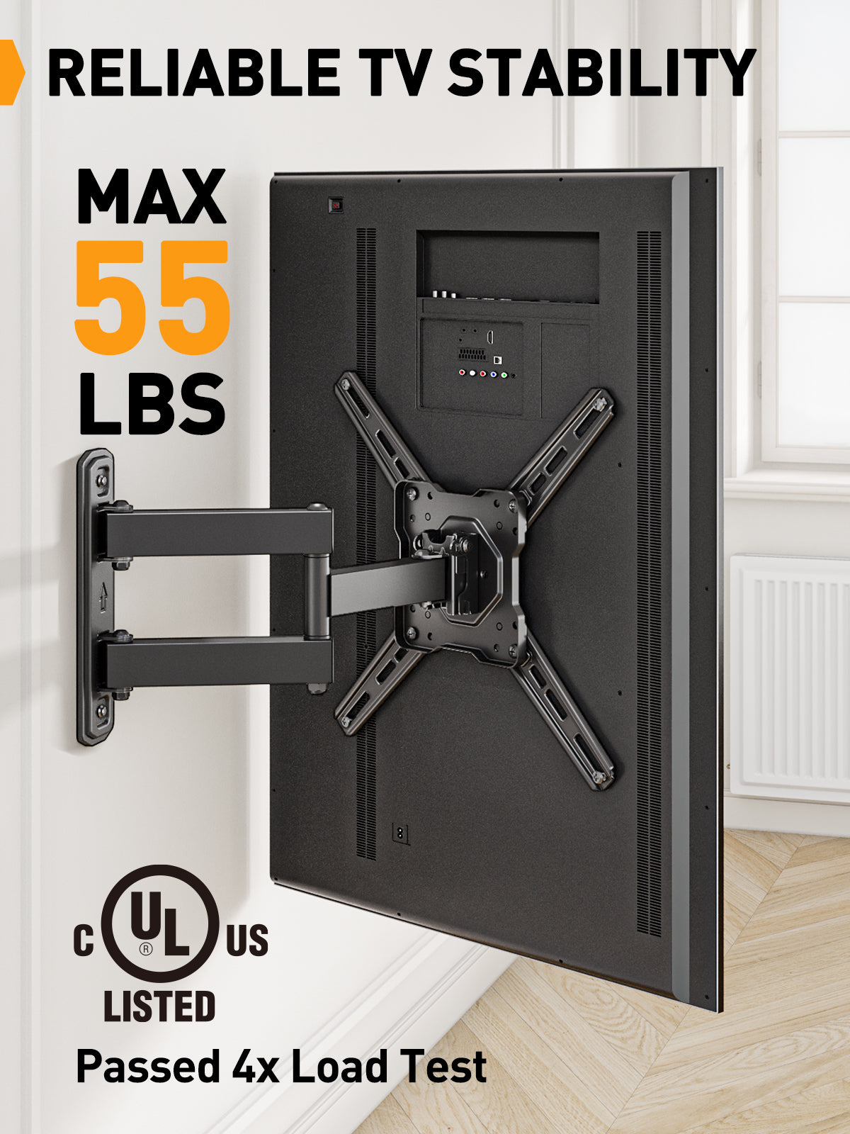 Full Motion TV Wall Mount For 26" to 50" TVs, PGMF13-US