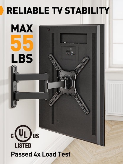 Full Motion TV Wall Mount For 26" to 50" TVs, PGMF13-US
