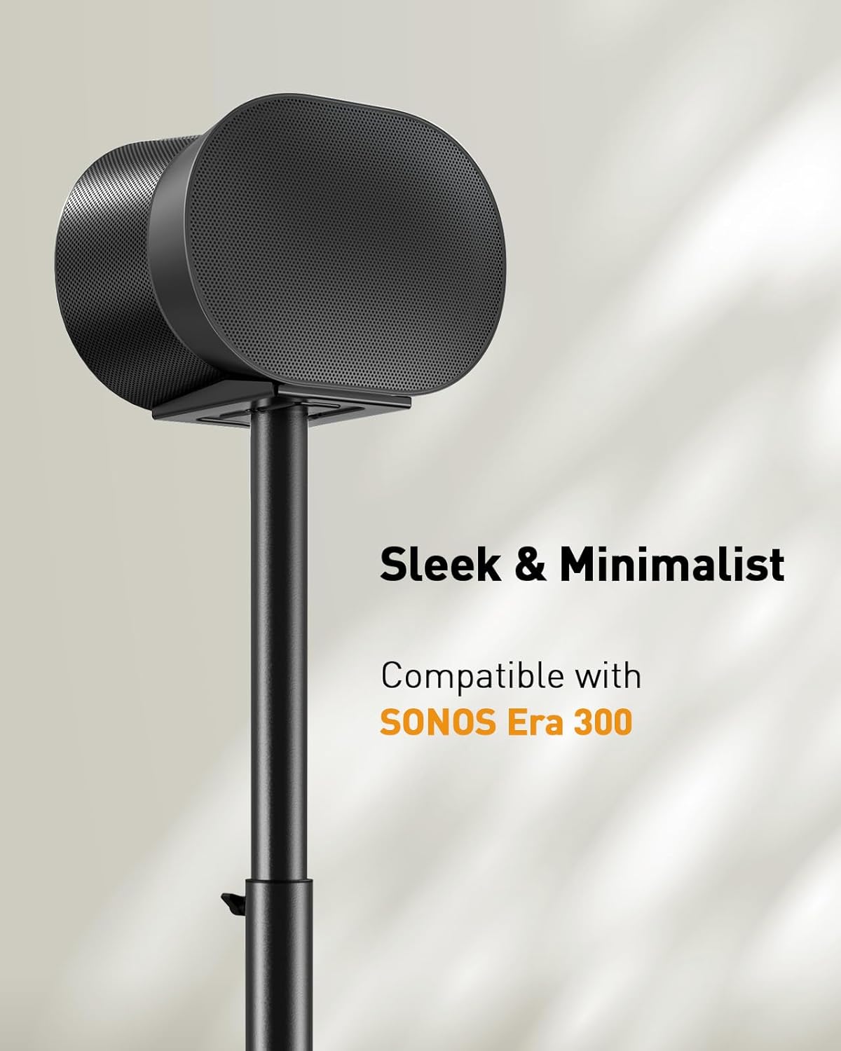 Speaker Stand for Sonos Era 300, Adjustable Height 33”-42”