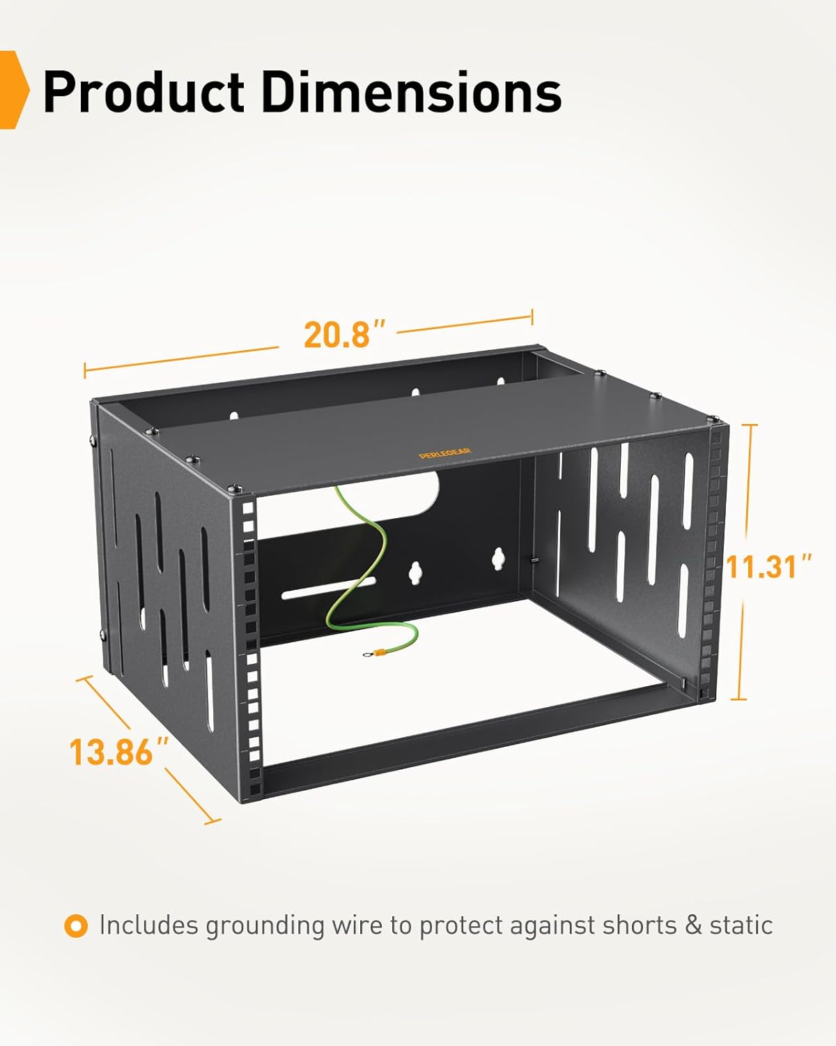 6U Open Frame Network Rack for 19″ Servers & AV Gear