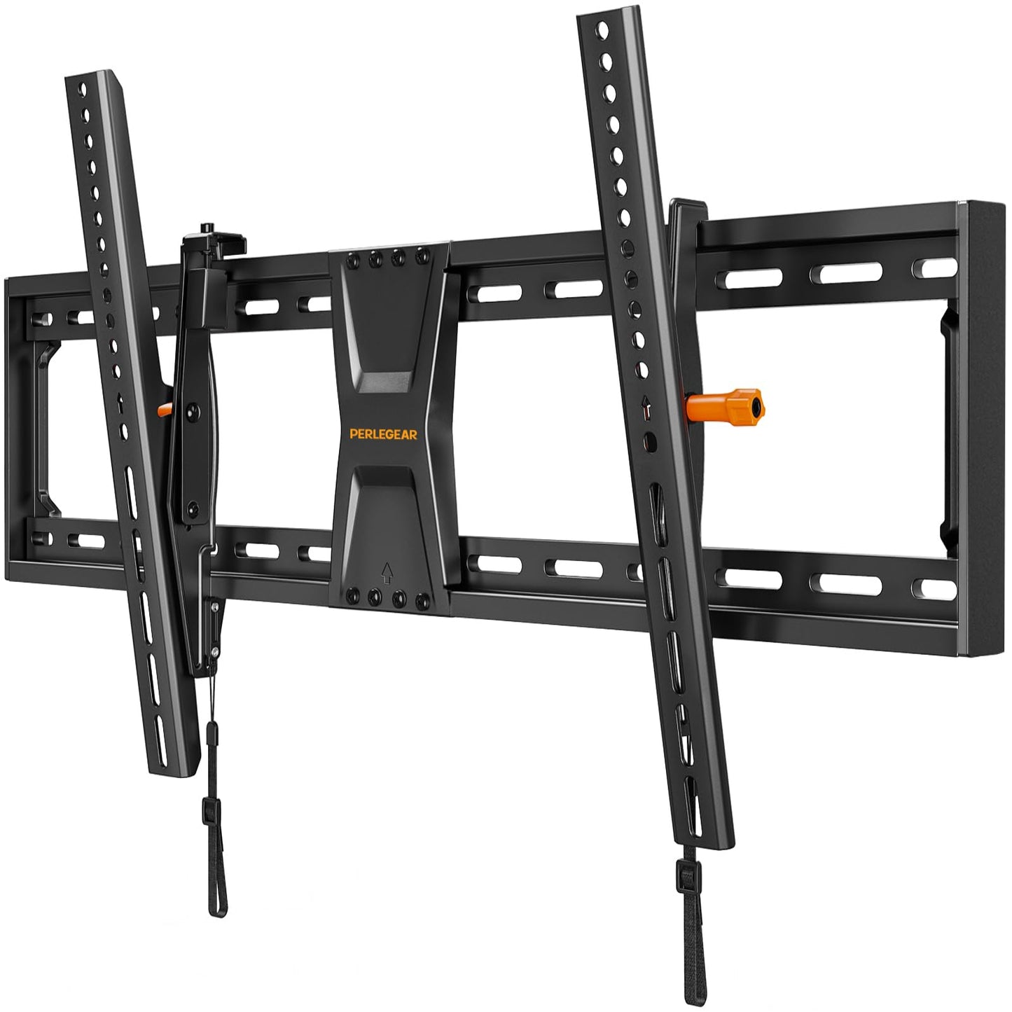 Perlegear Tilting TV Wall Mount for 42–90 Inch TVs up to 132 lbs, Low-Profile TV Mount Wall Bracket with Leveling After Mounting, Fast Install with Template & Hardware, Max VESA 800 x 400mm, PGXT5