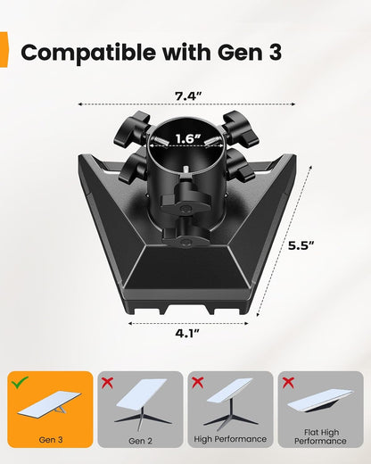 Starlink Gen 3 Pipe Adapter, Starlink Gen 3 Mount