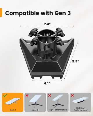 Starlink Gen 3 Pipe Adapter, Starlink Gen 3 Mount