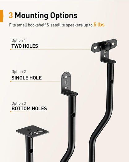 Height-Adjustable Speaker Stand Pair