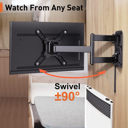 Recreational Vehicle Full Motion TV Wall Mount For 13" to 43" TVs, PGLRVF2