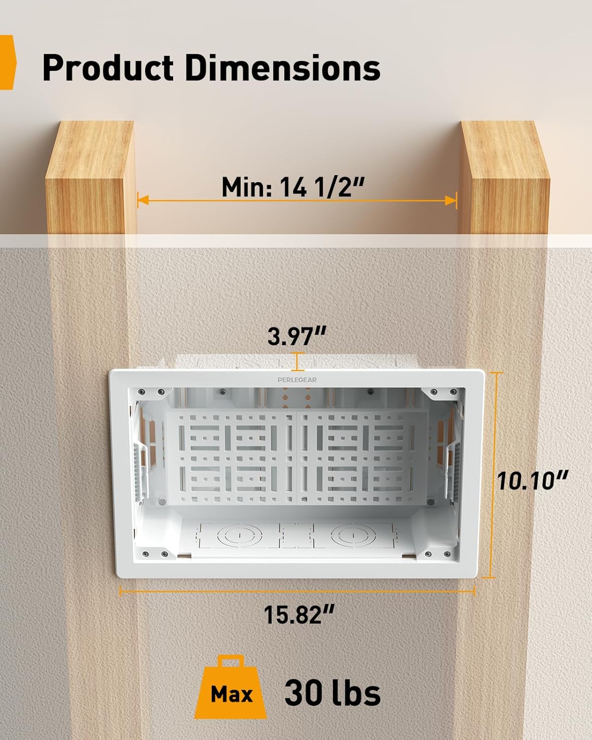 Perlegear 9″ in-Wall Media Box