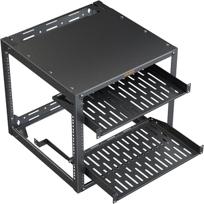 10U Open Frame Network Rack for 19″ Servers & AV Gear