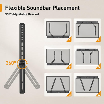 Soundbar Mount with Adjustable Height