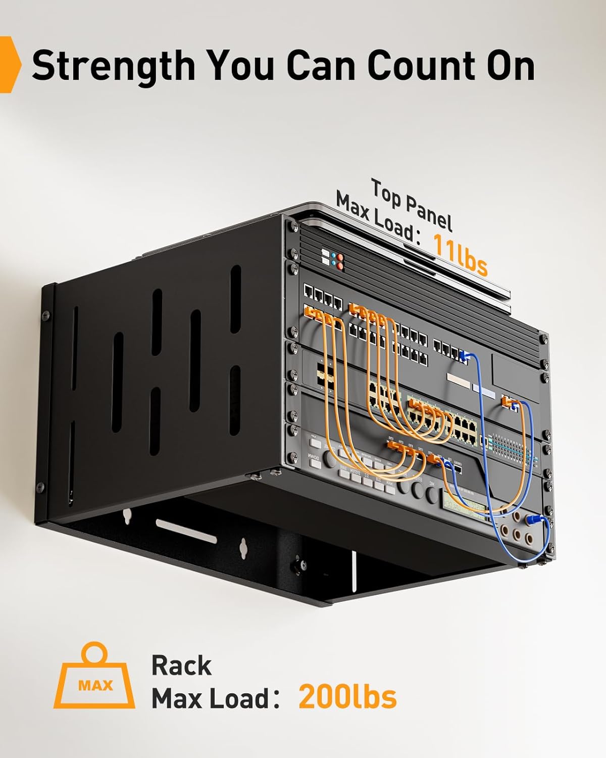 6U Open Frame Network Rack for 19″ Servers & AV Gear
