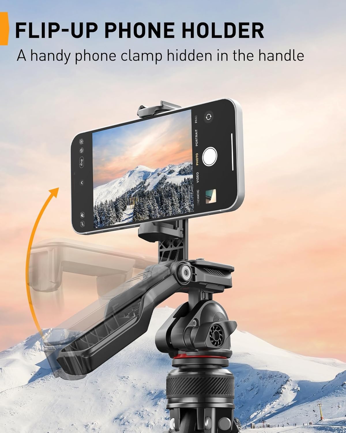 59.84″ Portable and Height-Adjustable Tripod for Camera and Phone