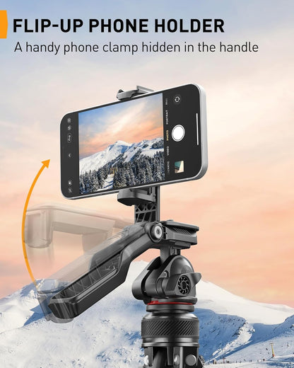 59.84″ Portable and Height-Adjustable Tripod for Camera and Phone