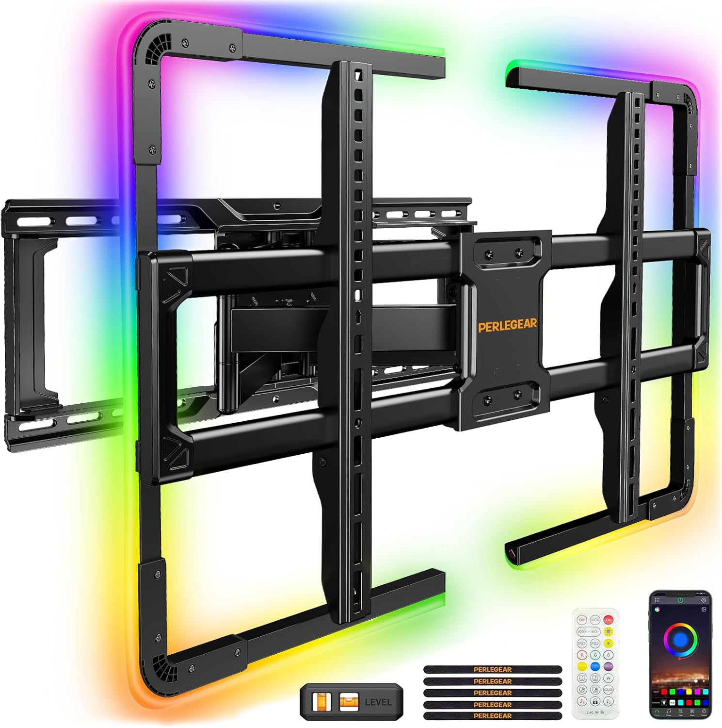 Perlegear AuraFrame™ Pre-Assembled TV Wall Mount