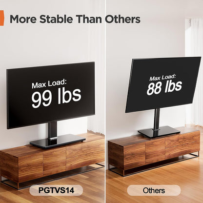 Swivel Tabletop TV Stand For 43" to 85" TVs