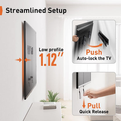 Studless TV Wall Mount For 24" To 55" TVs, PGMT7
