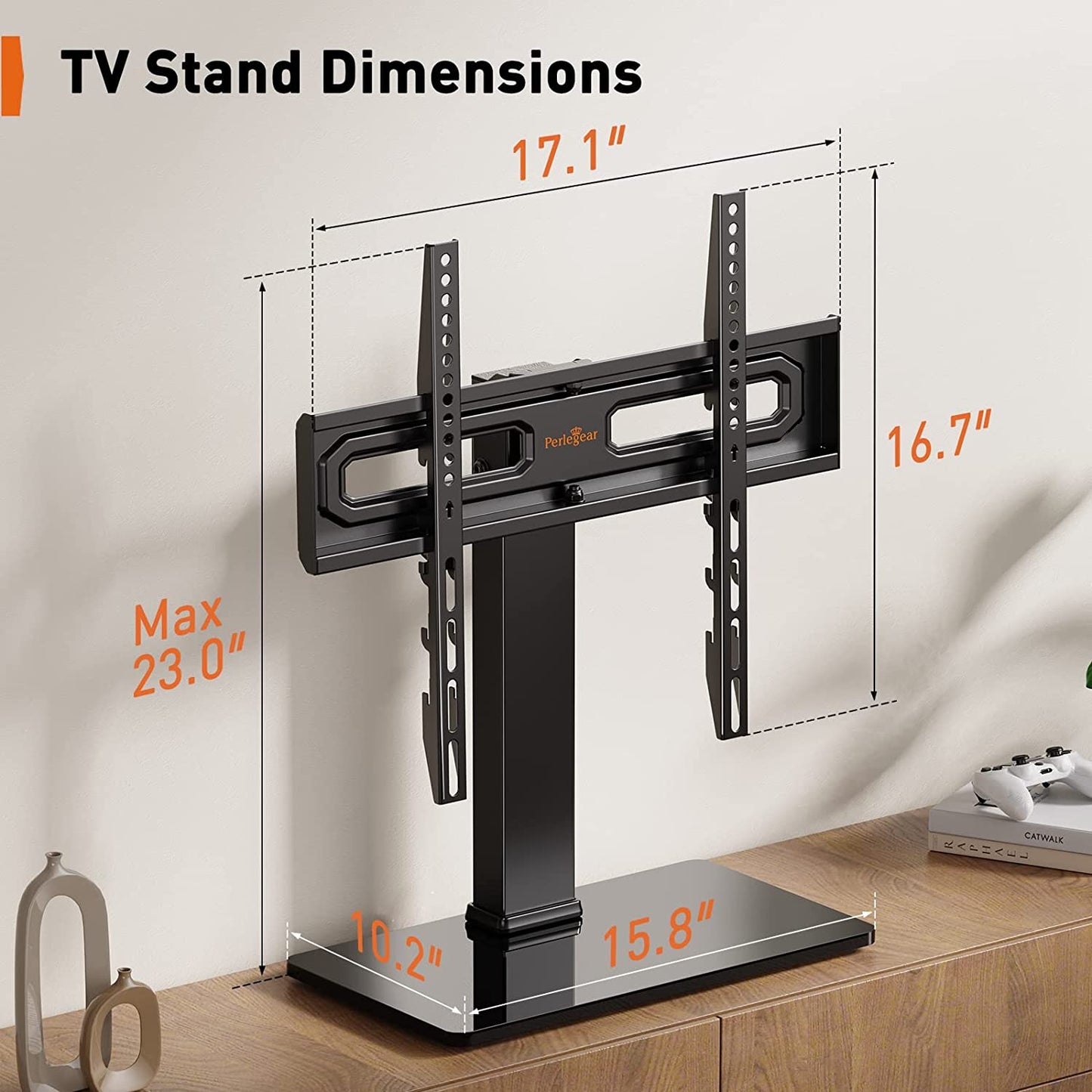Swivel Tabletop TV Stand For 32" to 65"