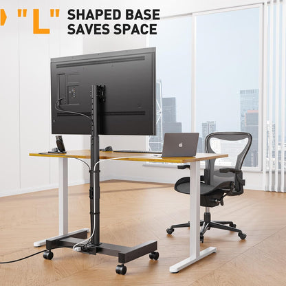 Rolling TV Stand with Power Outlet