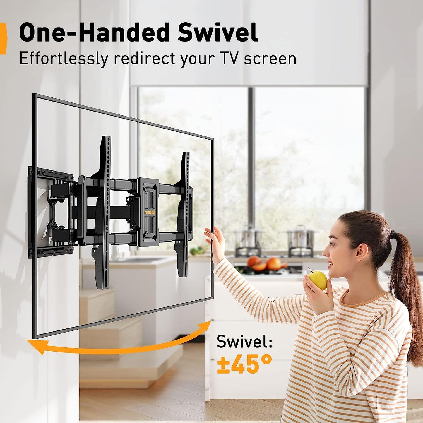Telescopic Support TV Wall Mount For 40" To 82" TVs, PGLF9-US
