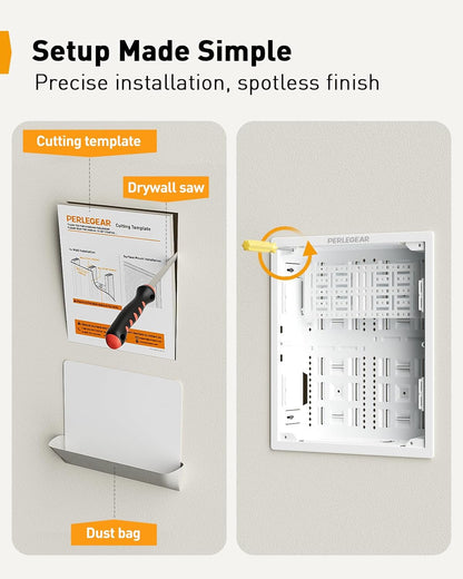 Perlegear 17″ in-Wall Media Box