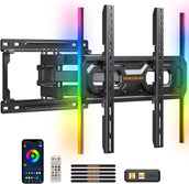 Pre-Assembled TV Wall Mount with LED Lights for 26-65 inch TVs, PGMF20-US