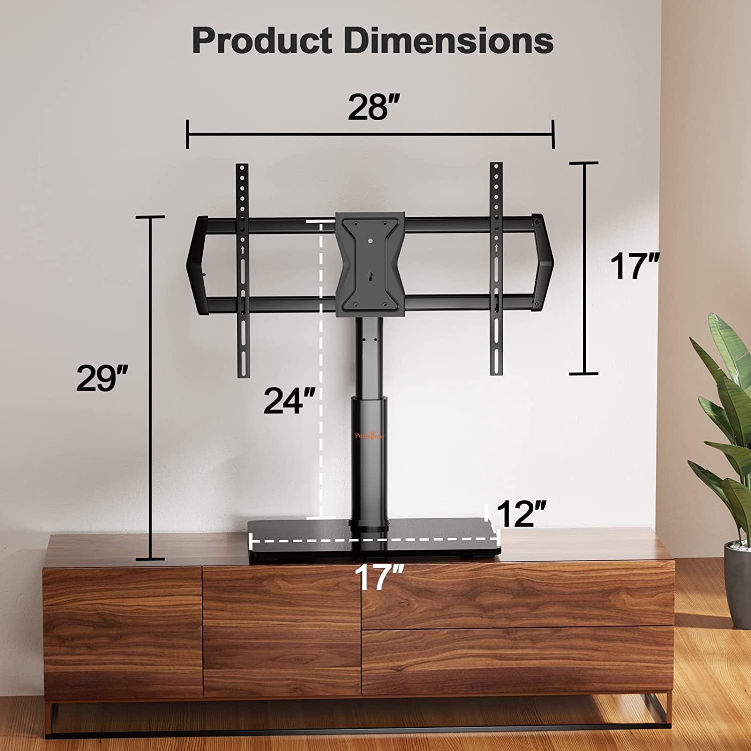 Fixed Tabletop TV Stand For 37