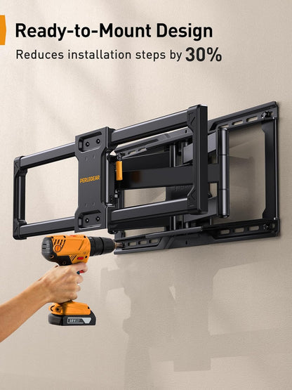 Full Motion TV Wall Mount For 42" to 90" TVs