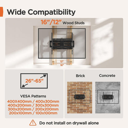Full Motion TV Wall Mount For 26" To 65" TVs, PGMFK4
