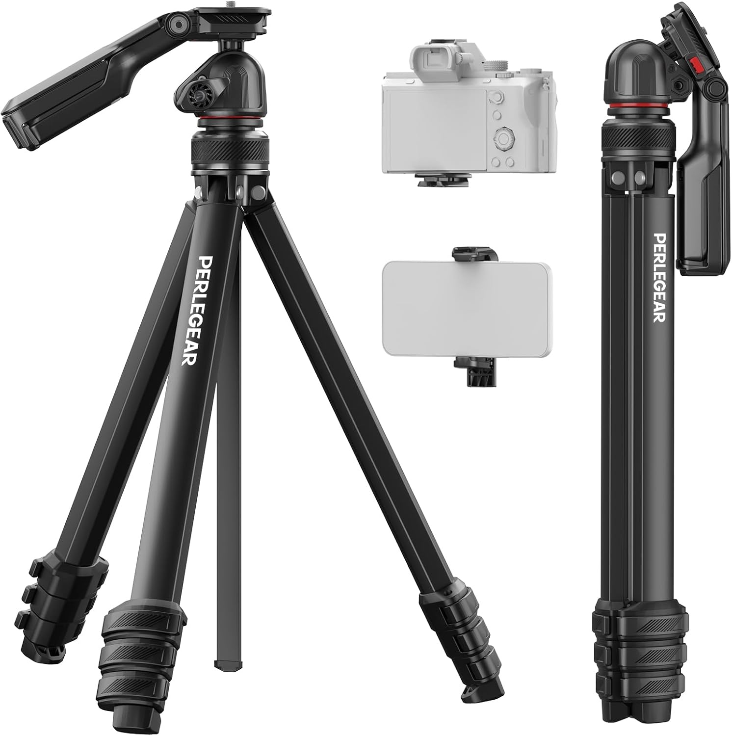 59.84″ Portable and Height-Adjustable Tripod for Camera and Phone