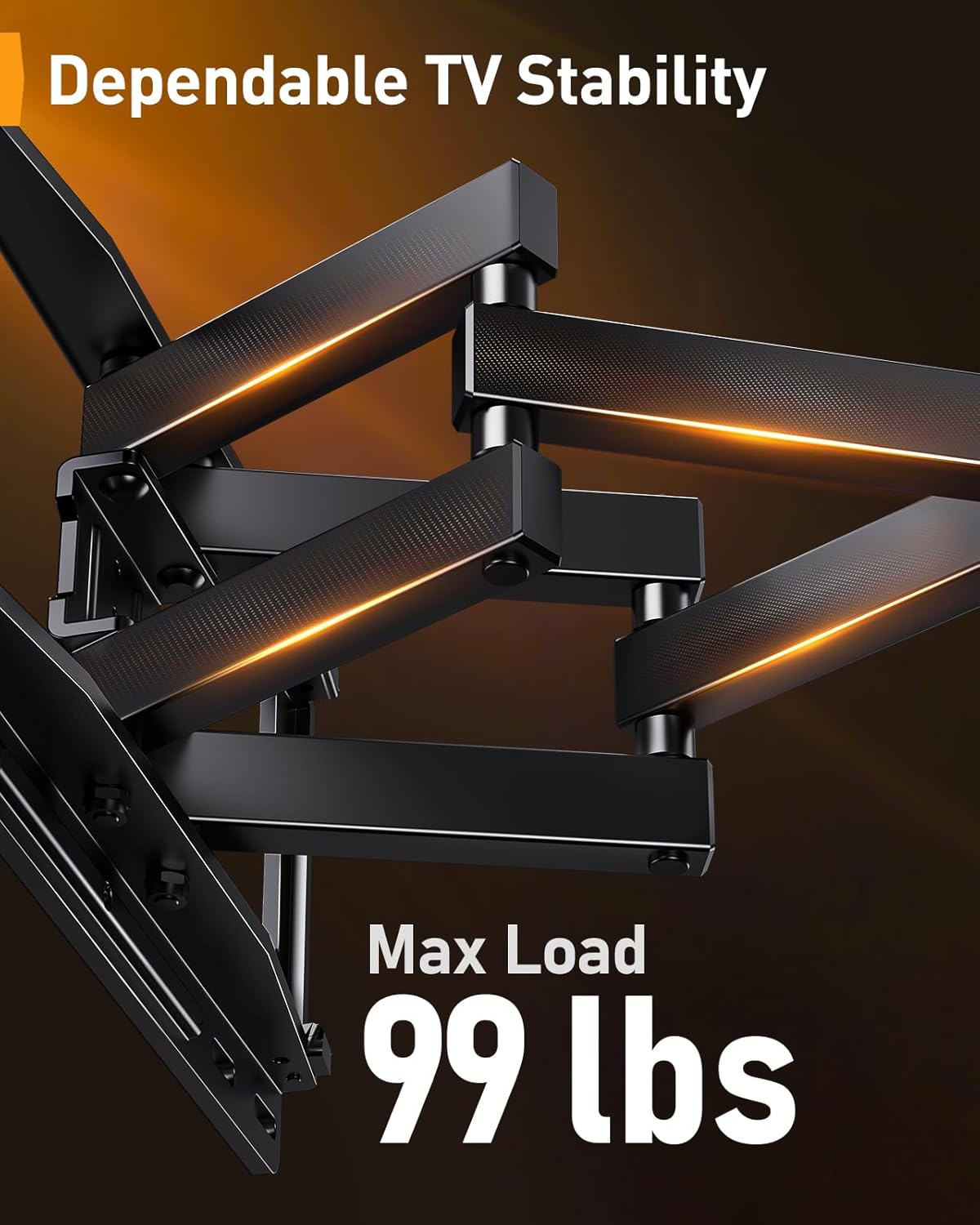 Pre-Assembled TV Wall Mount with LED Lights for 26-65 inch TVs, PGMF20-US