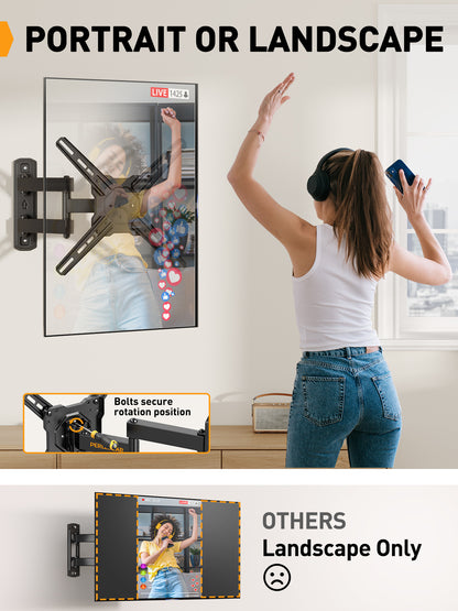 Full Motion TV Wall Mount For 26" to 50" TVs, PGMF13-US