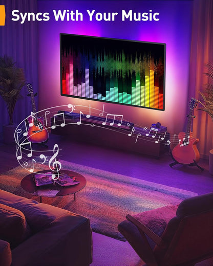 Pre-Assembled TV Wall Mount with LED Lights for 26-65 inch TVs, PGMF20-US