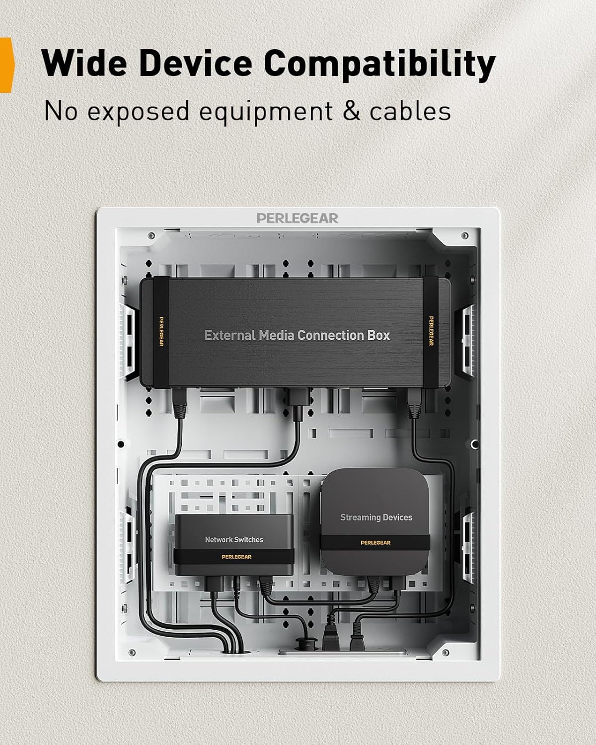 Perlegear 17″ in-Wall Media Box