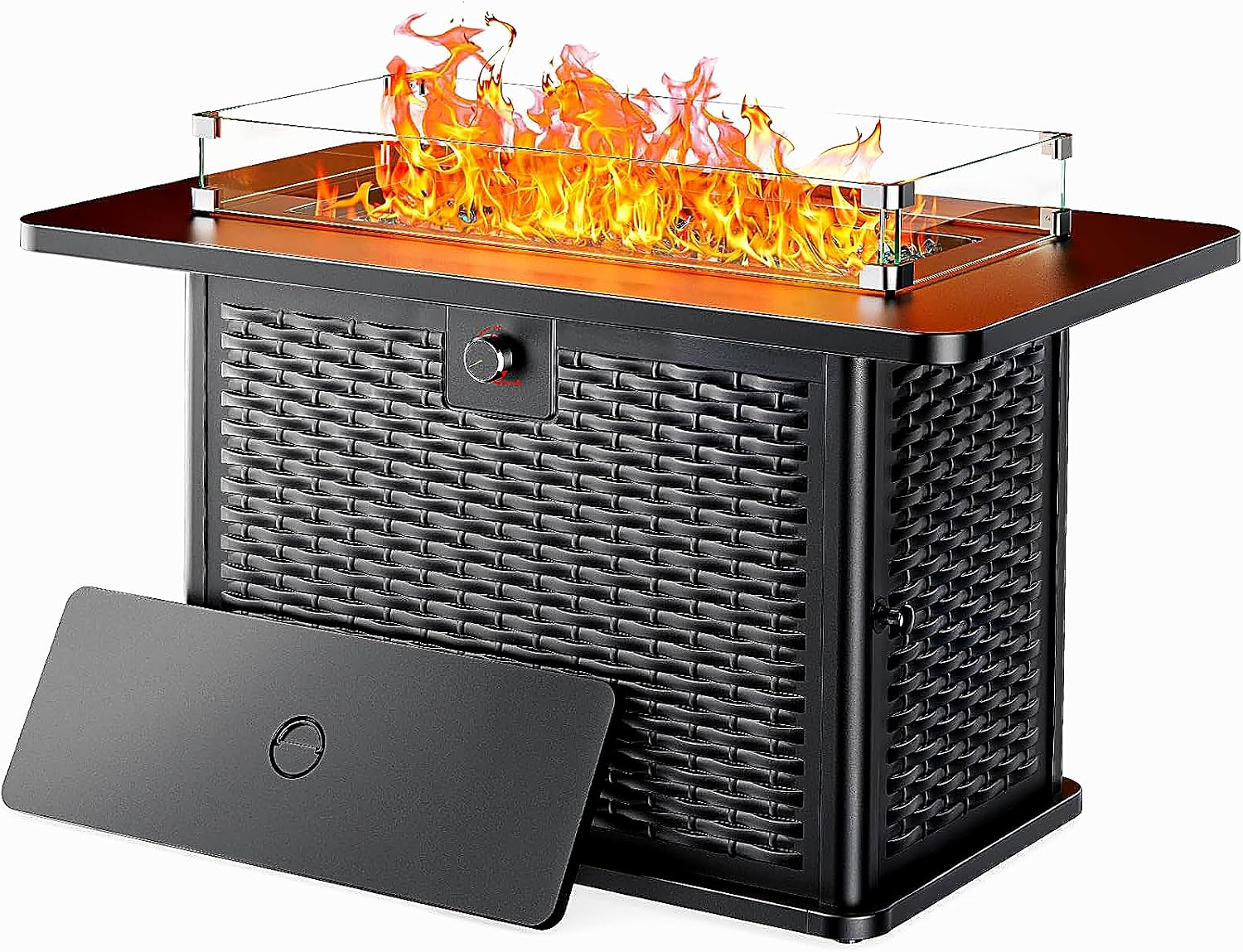 Rectangular Propane Fire Pit，60,000 BTU Output ｜ 43"