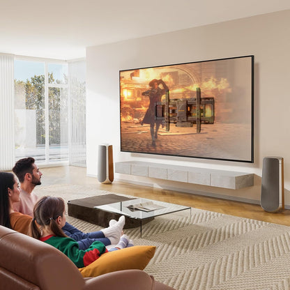 Full Motion TV Wall Mount with Power Strip for 42–90 Inch TVs, PGLF11-US