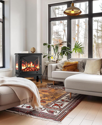 Electric Fireplace Heater with App & Remote ｜ 24″