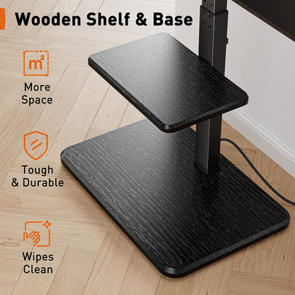 Floor TV Stand With Integrated Power Supply For 32" to 75" TVs