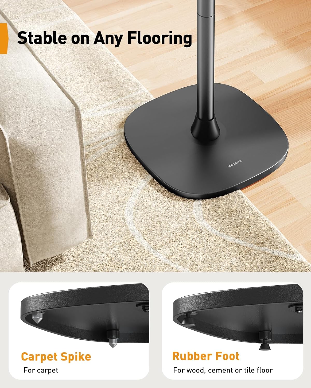 Speaker Stand for Sonos Era 300, Adjustable Height 33”-42”