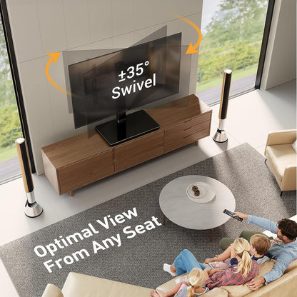 Swivel Tabletop TV Stand For 37" to 80" TVs