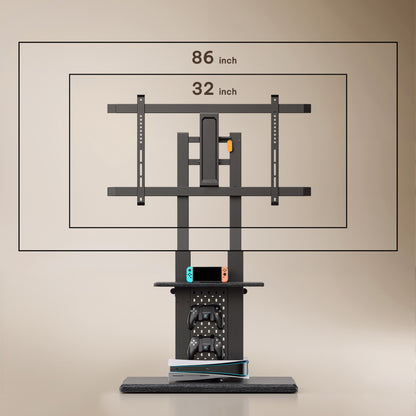 Tilting Heavy-Duty TV Cart for 32-86" TVs | TS06