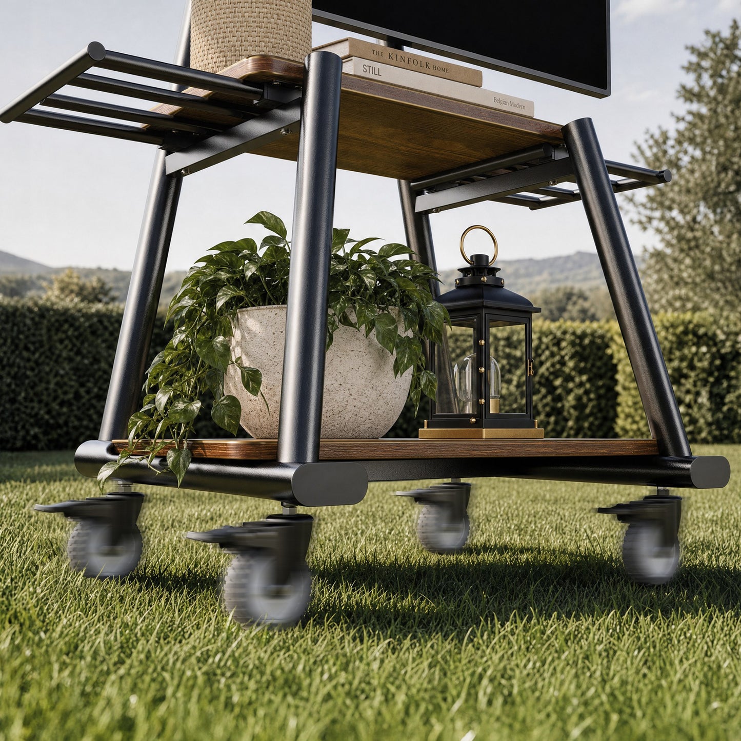 Heavy-Duty TV Cart For 43" To 82" TVs
