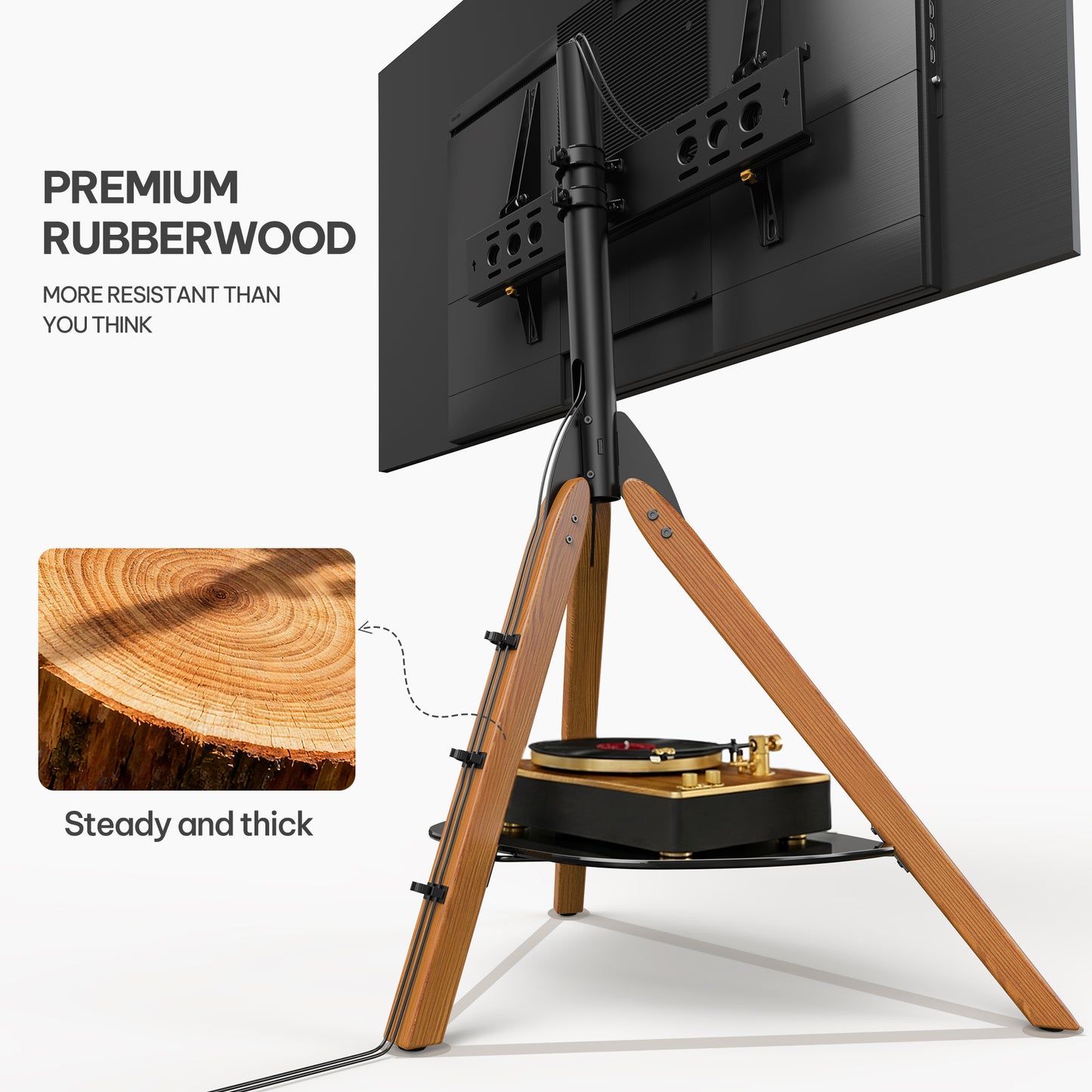 Perlegear Universal Floor TV Stand for 32–70" TVs,PGFLS34BPGFLS38B-US