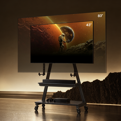 Tilting Heavy-Duty Floor TV Stand for 43"-83" TVs | TS22