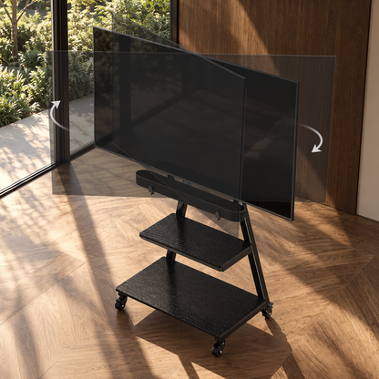 Tilting Heavy-Duty Floor TV Stand for 43"-83" TVs | TS22