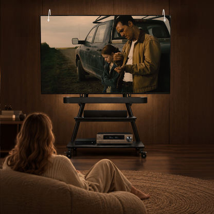 Tilting Heavy-Duty Floor TV Stand for 43"-83" TVs | TS22